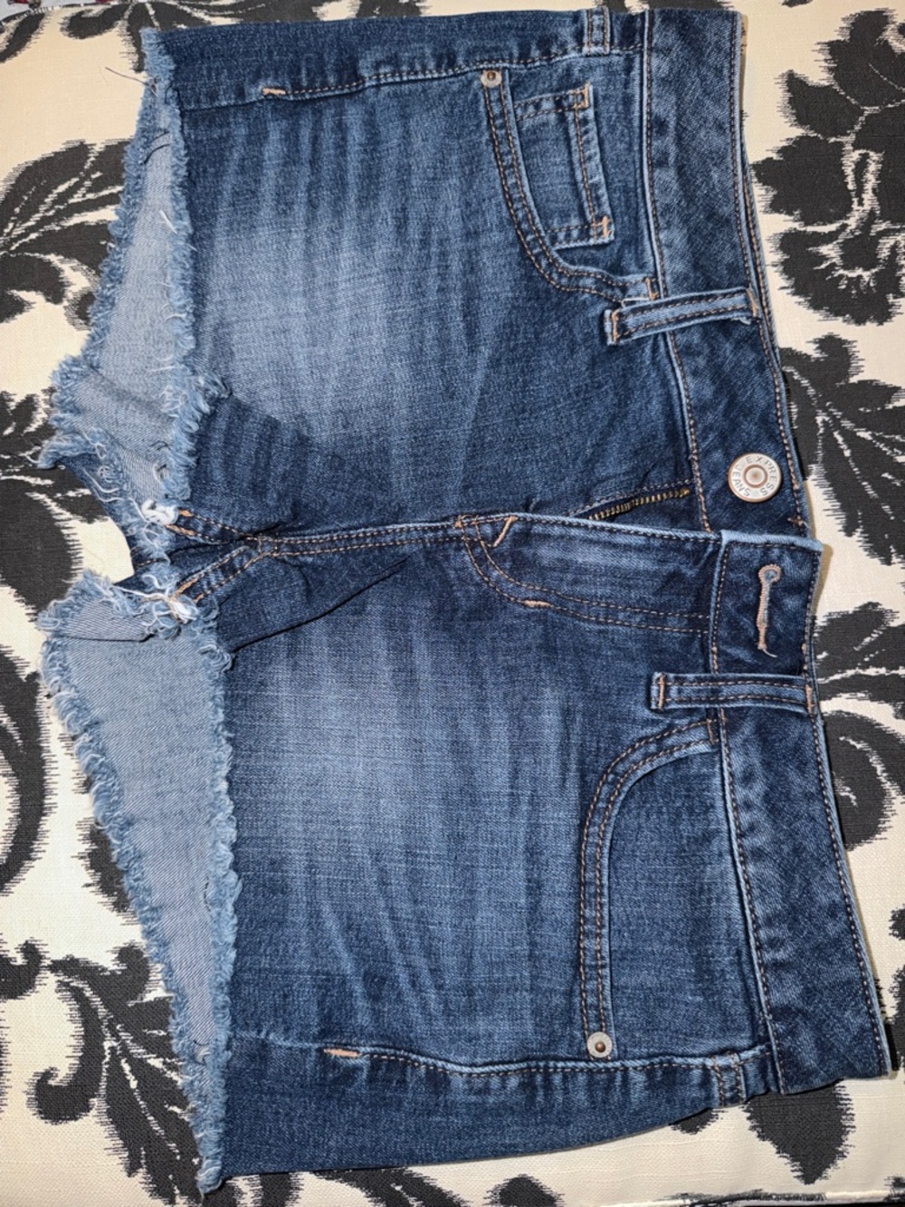 Express Dark Blue Denim Jean Shorts